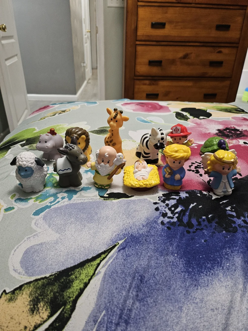 12-Piece Kids Animal & Character Figure Set - Multicolor
